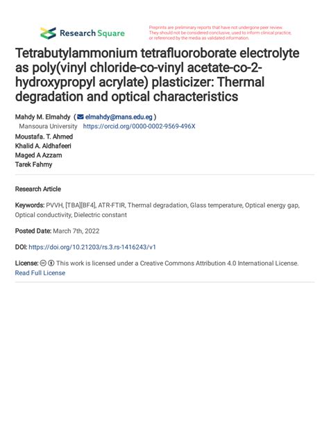 tetrabutylammonium tetrafluoroborate electrolyte.